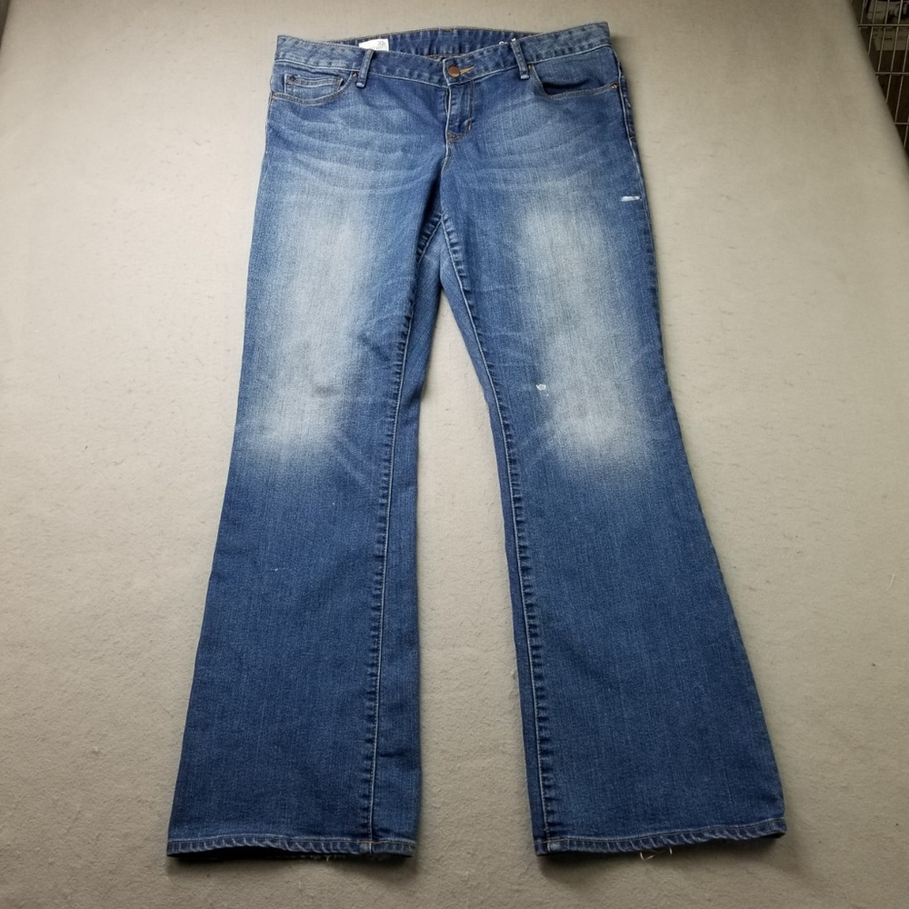 Gap 1969 Women Jeans Size 32 R Perfect Bootcut Blue Denim 36X32 Light Wash - Picture 5 of 16